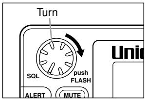 UNIDEN BCT8 - Setting the Squelch - 5