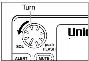 UNIDEN BCT8 - Setting the Squelch - 6