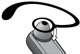 UNIDEN BT108 - Wearing the headset on your left ear - 3