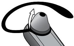 UNIDEN BT108 - Wearing the headset on your left ear - 1