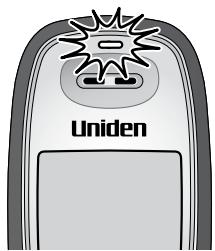 UNIDEN DECT2188 - Resetting the voice message indicator - 1