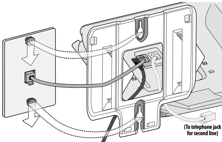 UNIDEN DECT4086 - Place the phone on the wall - 1
