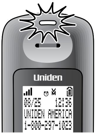 UNIDEN DECT4086 - Resetting the voice message indicator - 1
