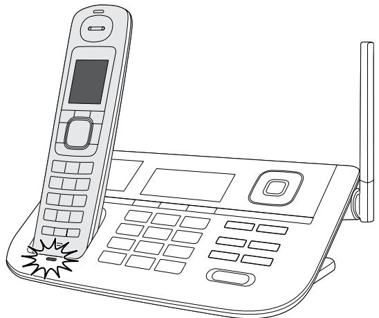 UNIDEN DECT4086 - Charge the battery - 2