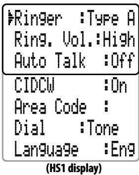 UNIDEN DXAI8580 - Using the handset menu - 1