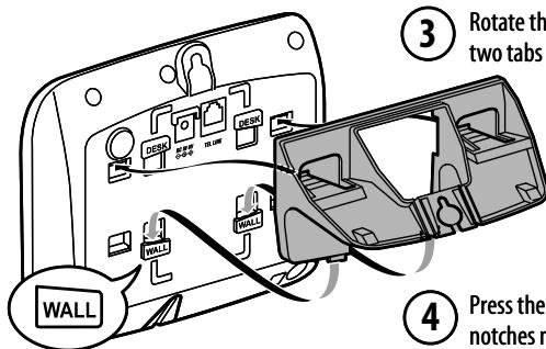 UNIDEN DXAI8580 - 9) Mounting the Base on a Wall - 4