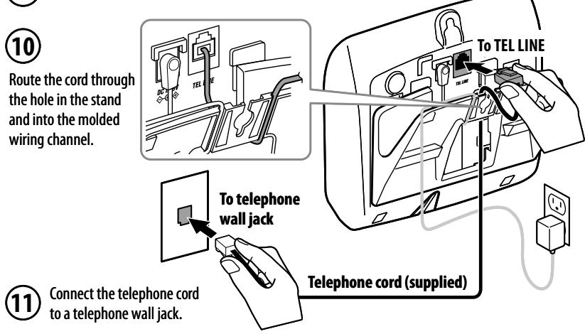 UNIDEN DXAI8580 - 1-4. Connect the Telephone Cord - 1
