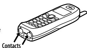 UNIDEN EXAI8580 - Cleaning the charging contacts - 1