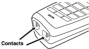 UNIDEN TCX950 - Clean the Battery Contacts - 1
