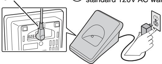 UNIDEN TCX950 - Charging the Accessory Handset - 1