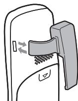 UNIDEN TCX950 - Installing the Belt Clip - 1