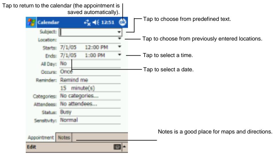YAKUMO ALPHAX GPS - Creating An Appointment - 1