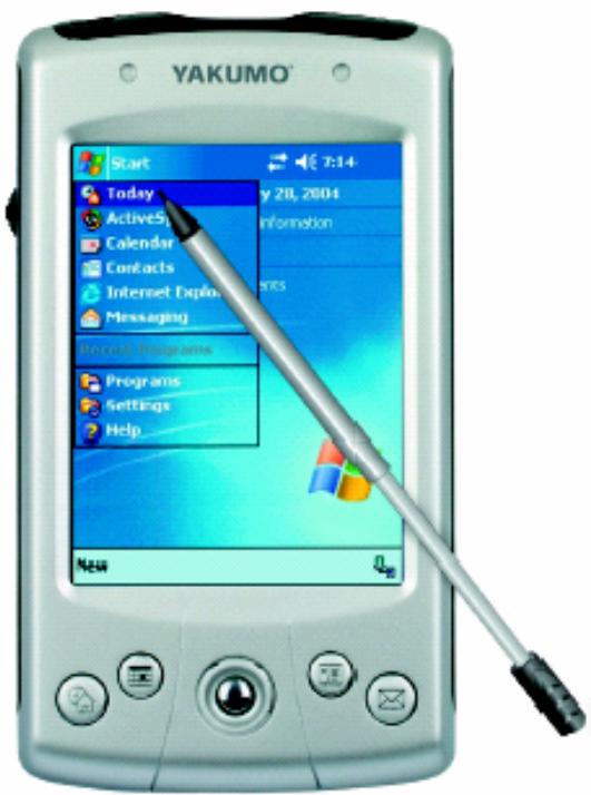 YAKUMO ALPHAX GPS - Start menu - 1