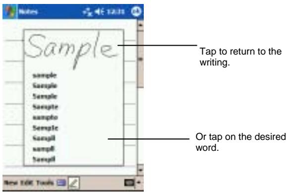 YAKUMO ALPHAX GPS - Converting Your Writing to Text - 3