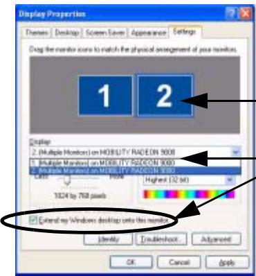 YAKUMO NOTEBOOK Q7M ENTERTAINMENT XD - Enabling Extended Desktop Display Mode - 2