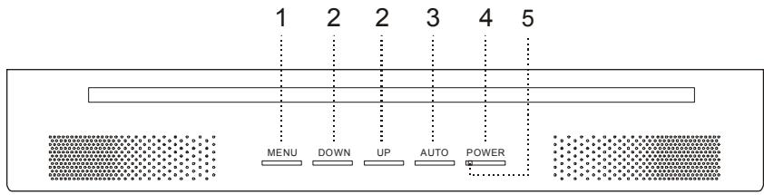 YAKUMO TFT 15 AL - Front panel over view - 1
