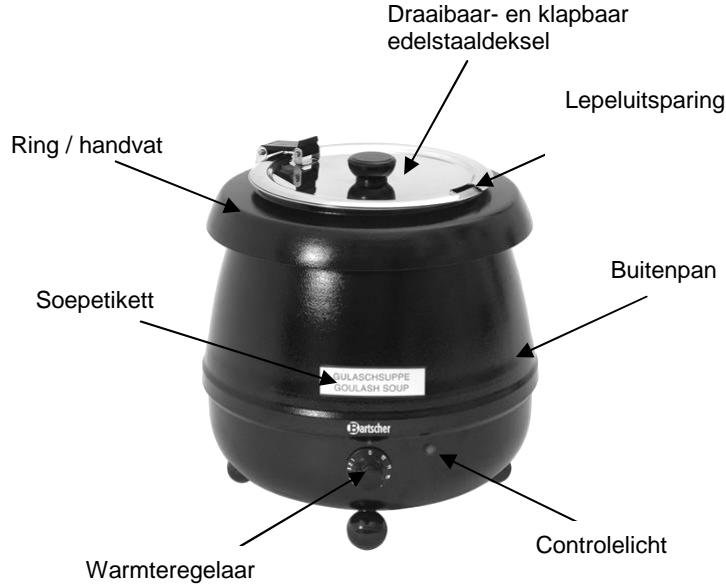 BARTSCHER 100054 - Overzicht van onderdelen - 1