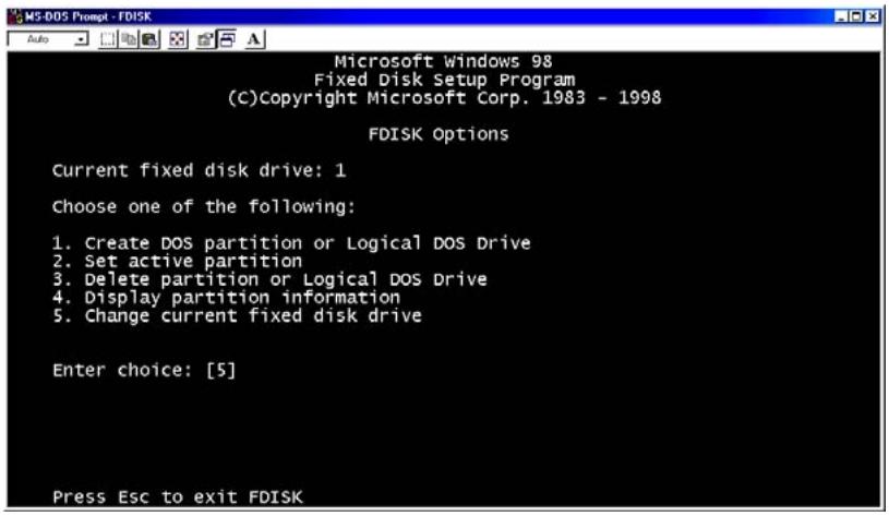 CIBOX CINE BOX - Comment effectuer une partition et formater le DISQUE DUR sous windows98se/me - 2