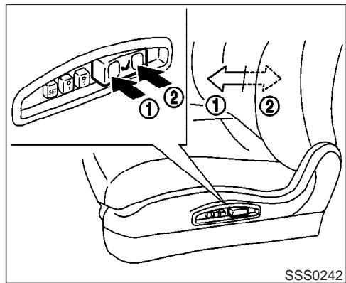INFINITI FX45 - Réglage du siège - 1