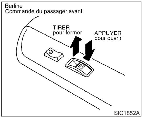 INFINITI G35 - Commande principale de lève-glaces électriques (côté conducteur) - 2