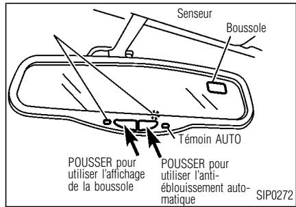 INFINITI I30 - RETROVISEUR INTÉRIEUR ANTI-ÉBLOUISSANT (si le vehicule en est équipé) - 1