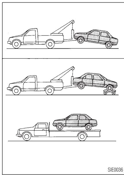 INFINITI I30 - Remorquage recommandé par INFINITI - 1