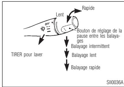 INFINITI I30 - Commande d'essuie-glace et de lave-glace - 1