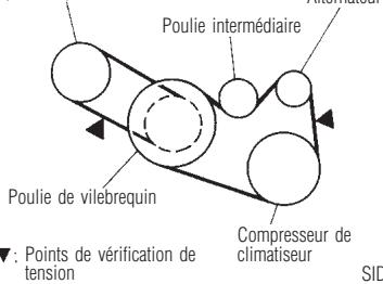 INFINITI I30 - Couroies d'entrainement - 1
