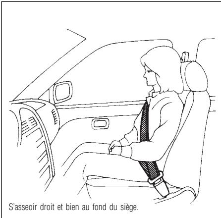 INFINITI I30 - Ceintures de securite precautions à prendre avec les ceintures de securite - 1