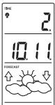 LA CROSS TECHNOLOGY WS-7017U-IT - SETTING THE FORECAST SENSITIVITY - 1