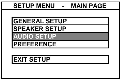 ROADSTAR DVD-2506X - 3.AUDIO SETUP - 1