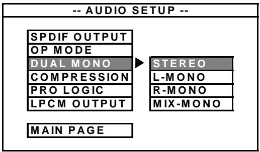 ROADSTAR DVD-2506X - 3.AUDIO SETUP - 4