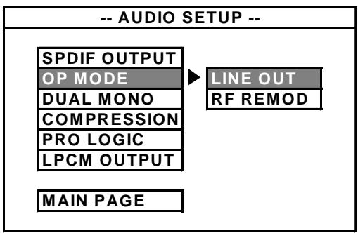 ROADSTAR DVD-2506X - 3.AUDIO SETUP - 3