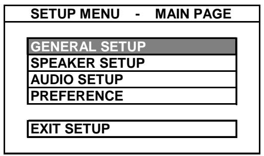 ROADSTAR DVD-2506X - GENERAL SETUP - 2