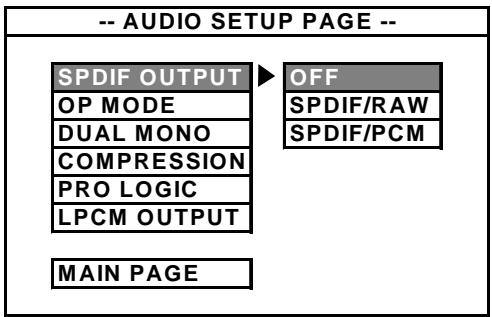 ROADSTAR DVD-2506X - 3.AUDIO SETUP - 2