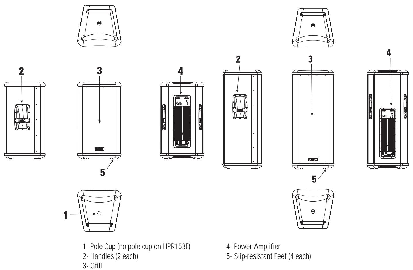 QSC AUDIO HPR151W - HPR152F Features - 1