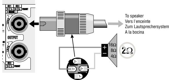 QSC AUDIO RMX 2450 - CONNECTIONS Inputs - 2