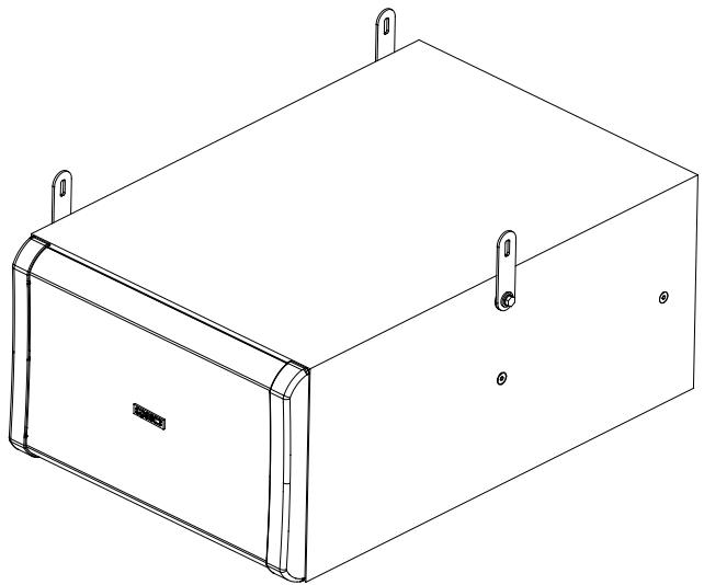 QSC AUDIO AD-S28TW - Suspending the Subwoofer Using Eyebolts and Shear Plates - 1
