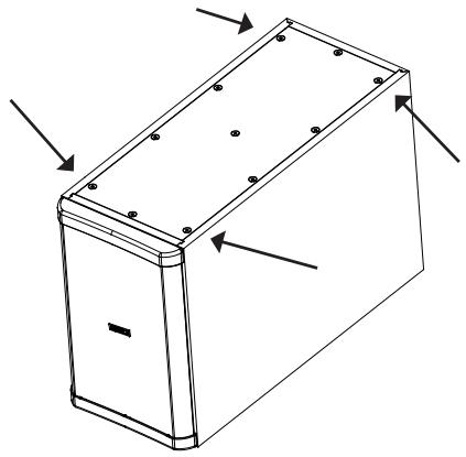 QSC AUDIO AD-S28TW - Attaching the Feet - 1