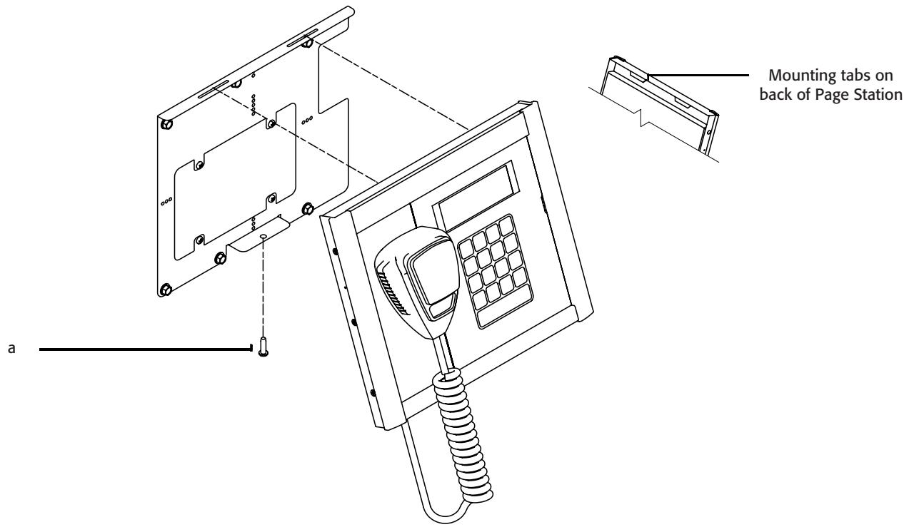 QSC AUDIO PS-1600 H - Wall-mounting the Page Station - 2
