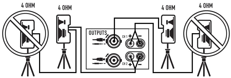 QSC AUDIO GX - CONNECTING MULTIPLE SPEAKERS - 4