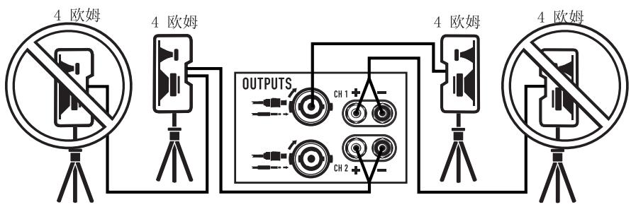 QSC AUDIO GX - 连接多个扬声器 - 6