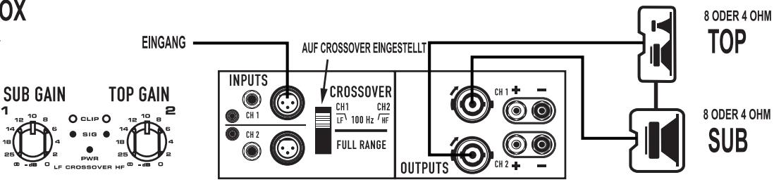 QSC AUDIO GX - ANSCHLIESSEN MEHRER LAUTSPRECHER - 5