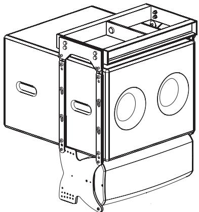 QSC AUDIO WL2082-I - Attaching WL2082-i enclosures beneath WL115-sw enclosures - 5