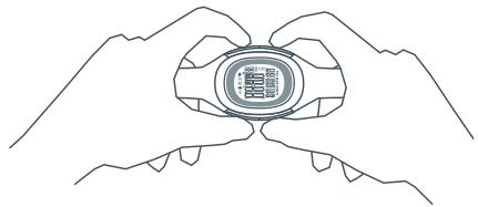 NIKE IMARA HRM - Watch display is frozen: - 1