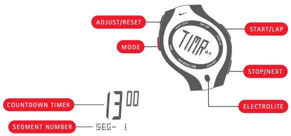 NIKE TRIAX 50 - TIMER mode provides - 1