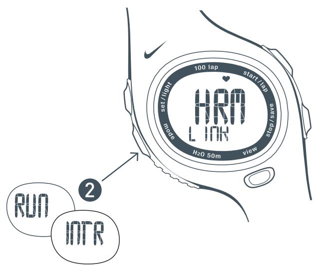 NIKE TRIAX C10 - Linking the HR Transmitter to the Watch - 2