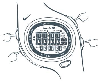 NIKE TRIAX C10 - Linking the HR Transmitter to the Watch - 1