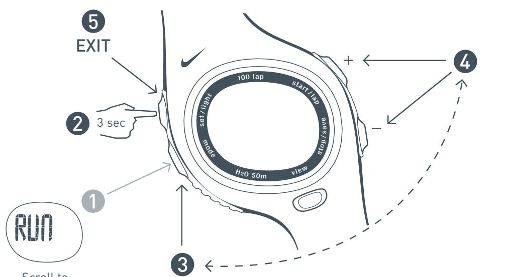 NIKE TRIAX C10 - Setting “My View” Display - 1