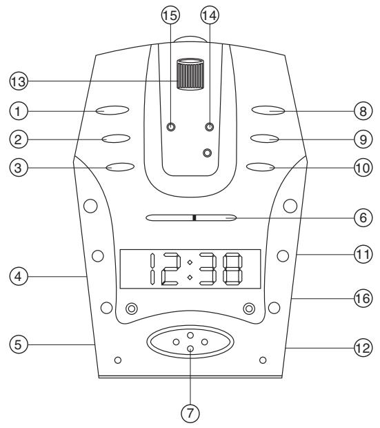 CURTIS CR1345 - AM/FM DIGITAL LED CLOCK RADIO WITH TIME PROJECTION - 2